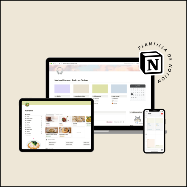 Notion Planner: Todo en Orden (Plantilla de Notion)